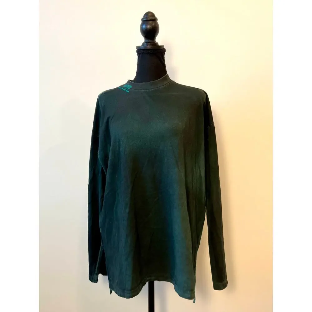 Dr. Collectors Teddy Forever Men's Green Tie Dye Size Small Pullover Jersey Knit - Picture 1 of 4
